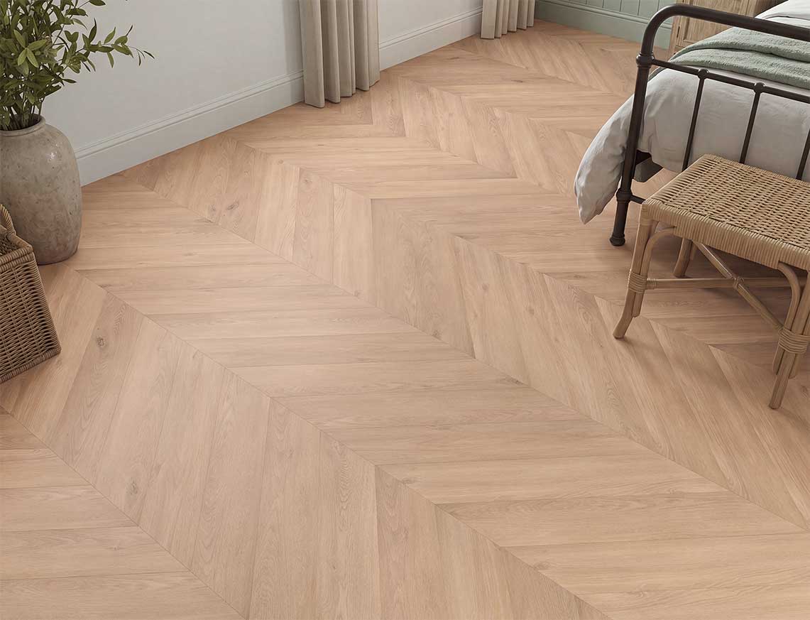 Midsummer Eve 3mm Chevron Glue Down LVT