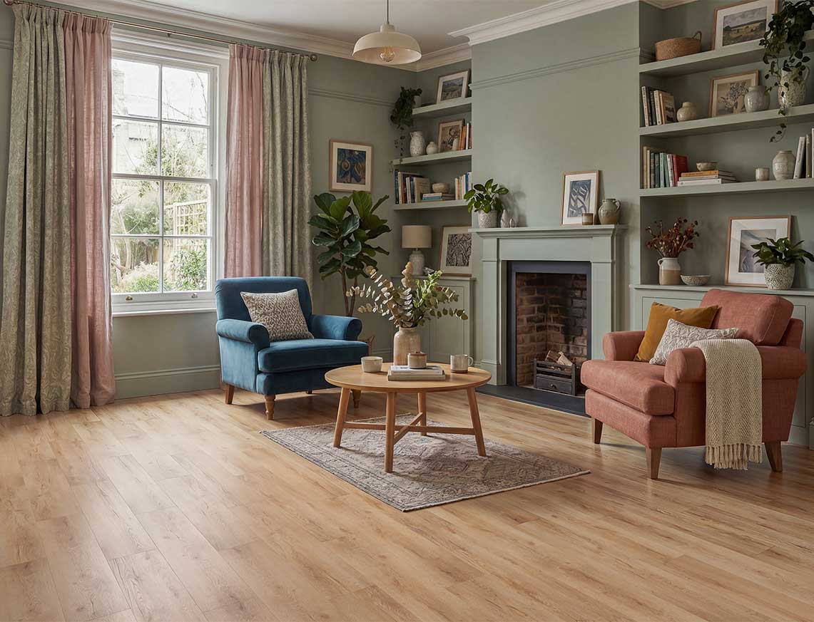 Autumn Light 2.5mm Straight Glue Down LVT