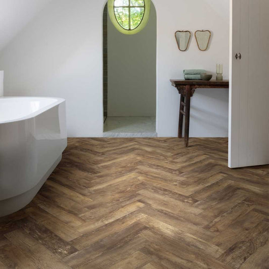 Moduleo LayRed Country Oak 54875 Herringbone Waterproof Click Vinyl