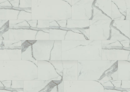 Lunar Marble 5.5mm Tile Effect Waterproof Click Vinyl