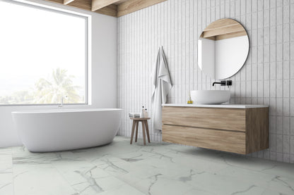 Lunar Marble 5.5mm Tile Effect Waterproof Click Vinyl
