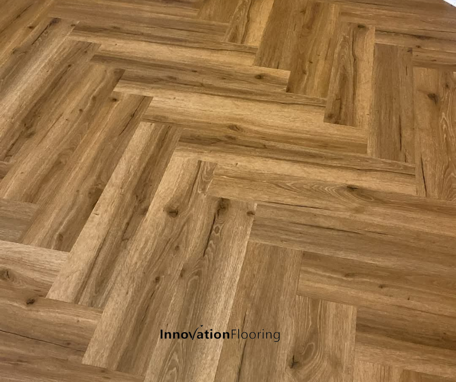 Monaco Oak 5.5mm Herringbone Waterproof Click Vinyl