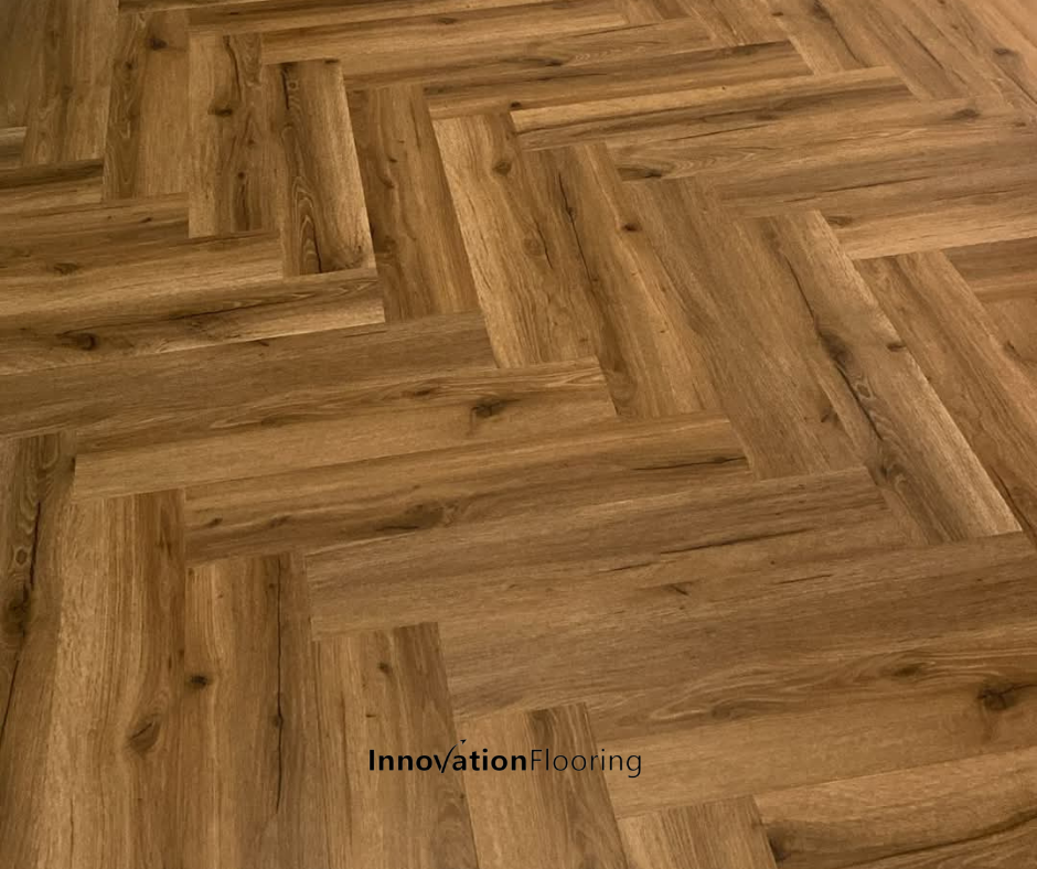 Monaco Oak 5.5mm Herringbone Waterproof Click Vinyl