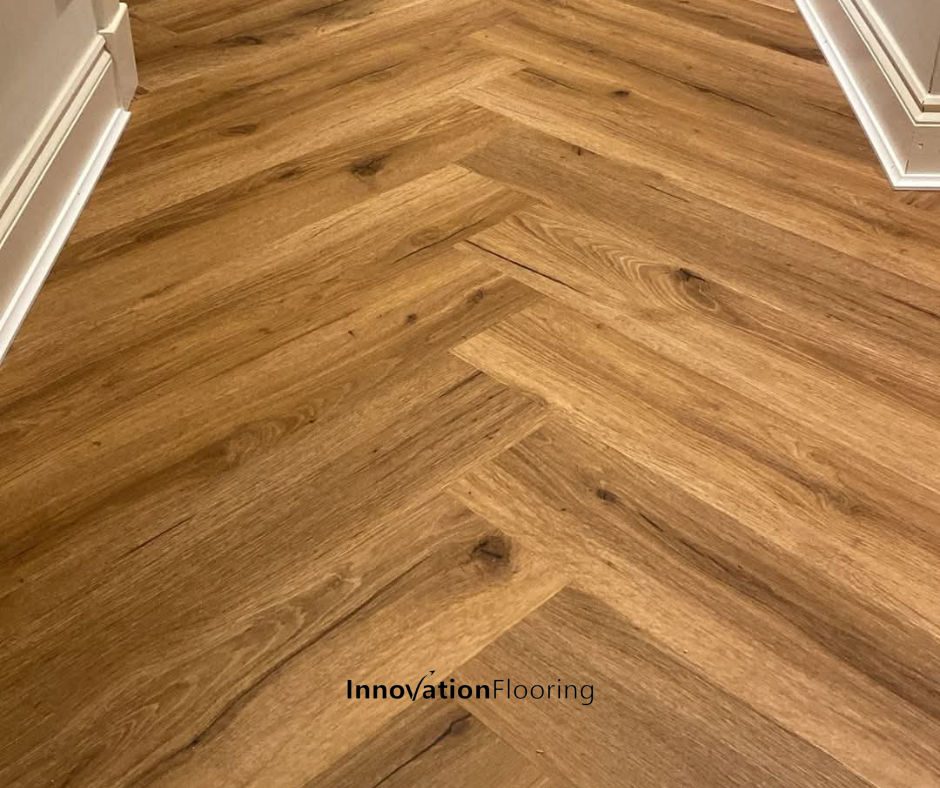 Monaco Oak 5.5mm Herringbone Waterproof Click Vinyl