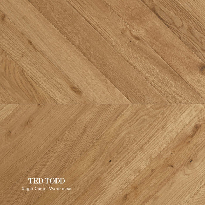 Ted Todd Warehouse Collection - Sugar Cane Chevron: Distinctive Style with Natural Oak Beauty