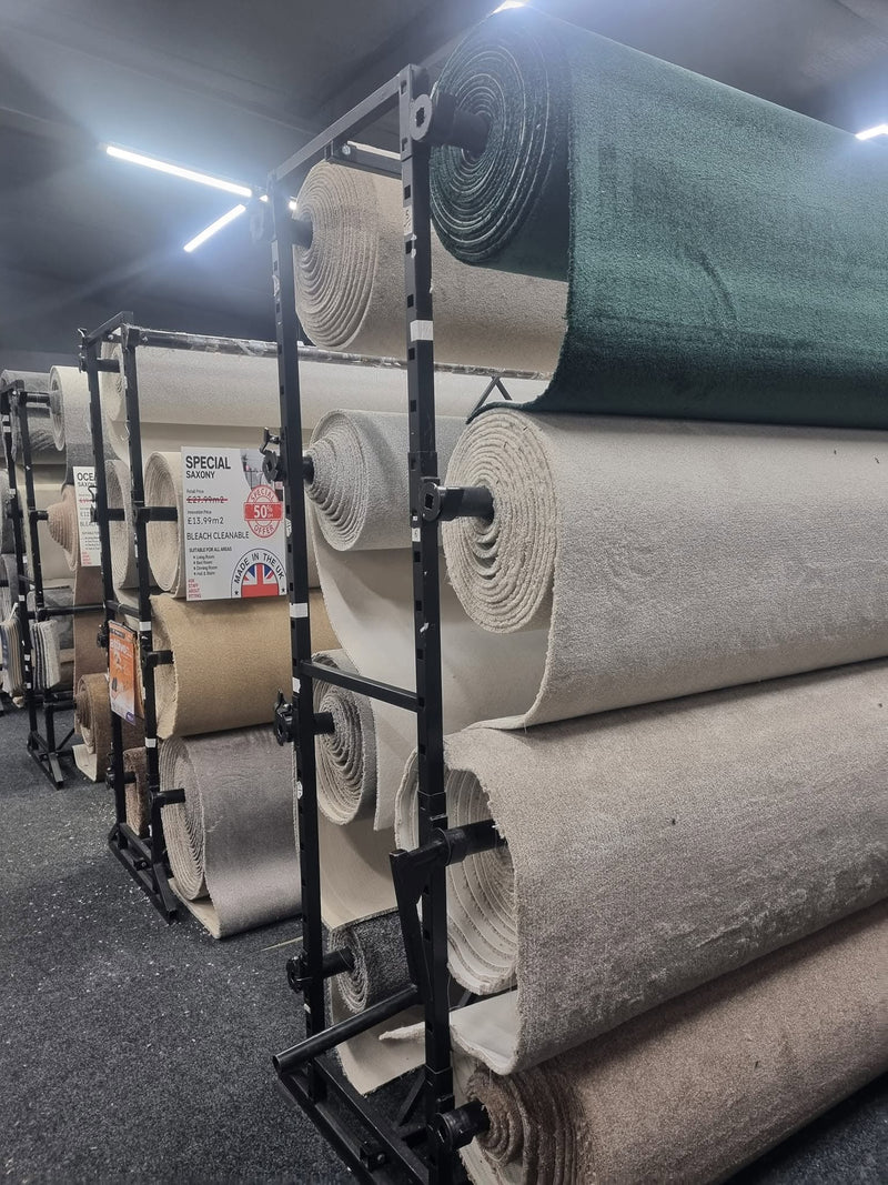 Carpet rolls in our Clydebank showroom