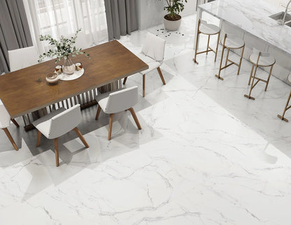 Lunar Marble 5.5mm Tile Effect Waterproof Click Vinyl
