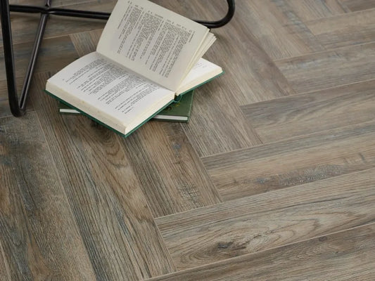 Tawny Oak 5.0mm Herringbone Waterproof Click Vinyl