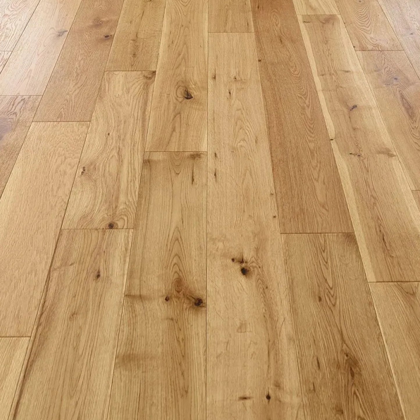 Natural Brushed UV Lacquered 14/3 x 125mm Cognac Oak Straight Engineered