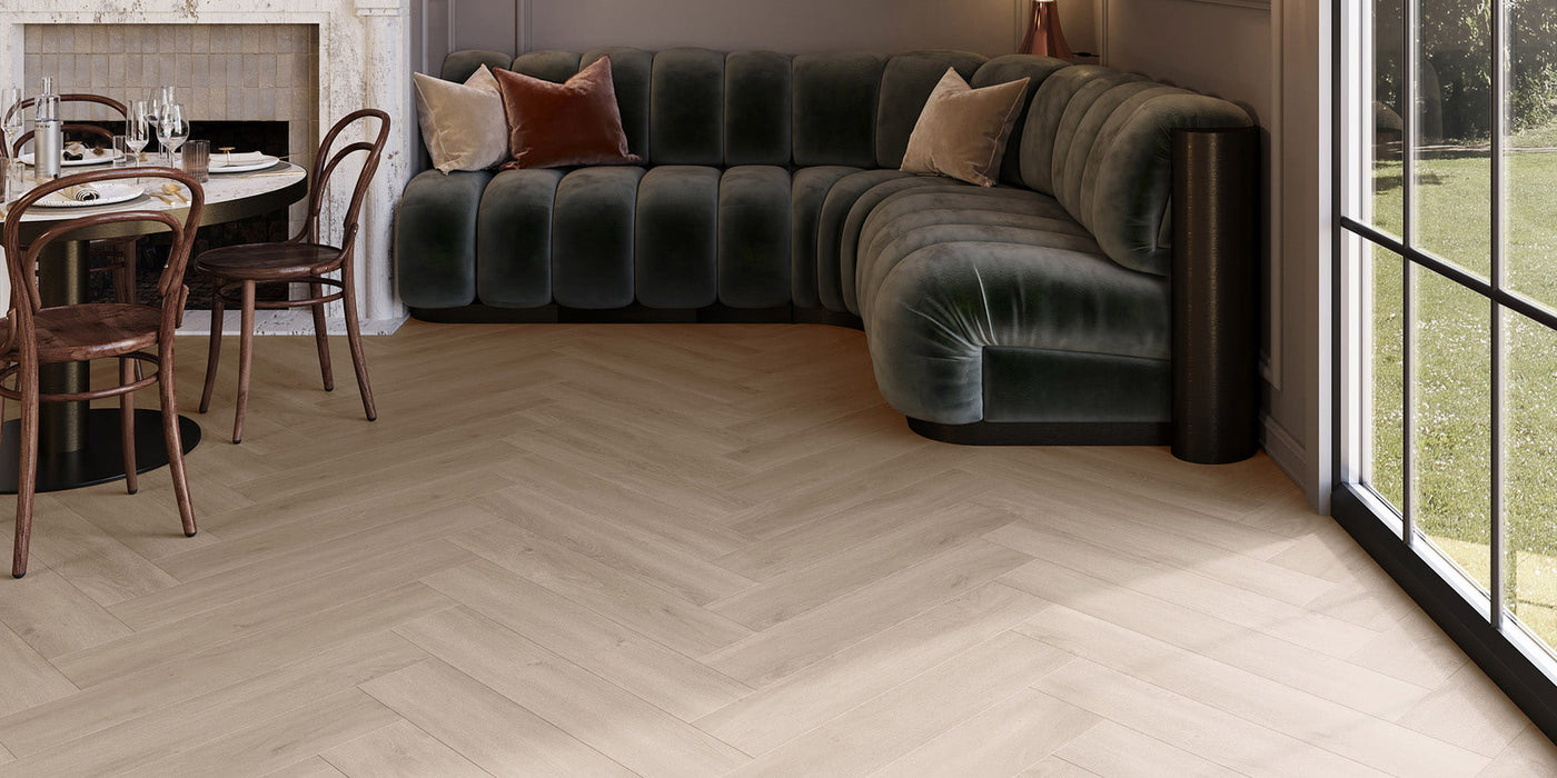 Invictus LVT Maximus Click Cork Backing - Divine Oak Parquet: A Balance of Beauty and Comfort