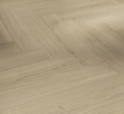 Parador Oxford Oak Regent Beige 5.0mm Herringbone Waterproof Click Vinyl