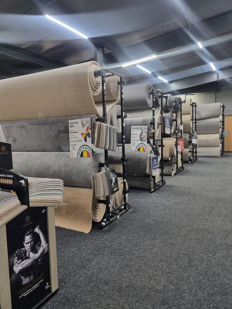 Carpet stock in our Clydebank showroom