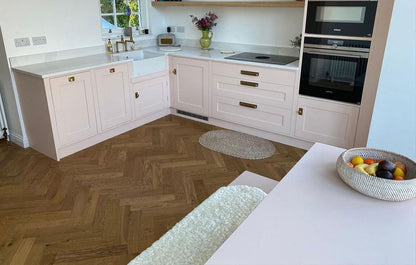 14/3 x 90mm Château Fontaine Heritage Herringbone Engineered