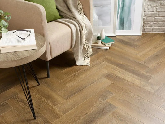 Harvest Oak 5.0mm Herringbone Waterproof Click Vinyl