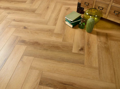 Golden Rye 5.0mm Herringbone Waterproof Click Vinyl