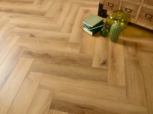 Golden Rye 5.0mm Herringbone Waterproof Click Vinyl