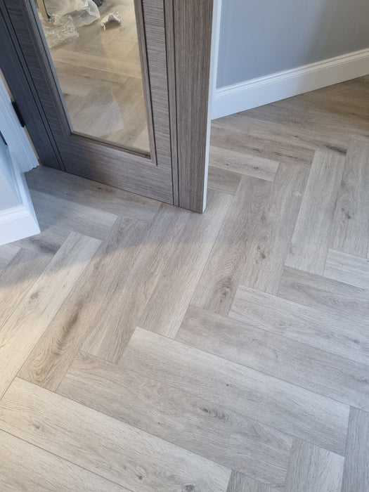 8mm Herringbone Water Resistant Laminate.